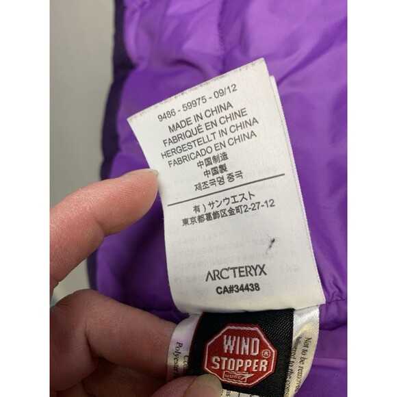 Arcteryx Sylva Gore Women's Size Large Purple Parka Windstopper Jacket - Picture 5 of 11